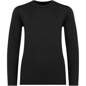 Native Spirit Childrens/Kids Natural Cotton Long-Sleeved T-Shirt / Black/Black